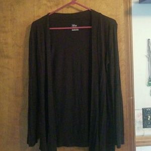 thin long sleeve black over shirt